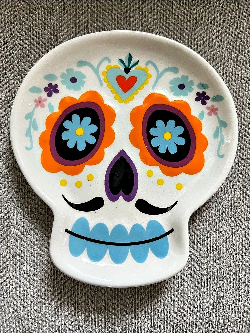 Threshold Decorative Plate Sugar Skull Floral Decor Plate